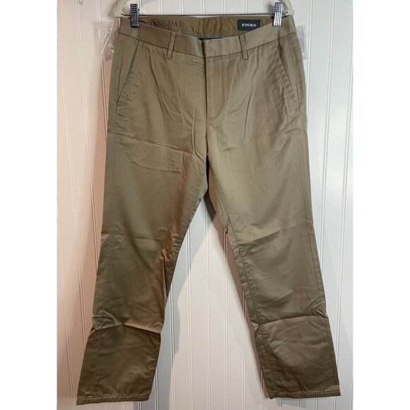 Bonobos Mens Slim Straight Khaki Chinos Pants Size 32x30 Cotton Blend - Picture 1 of 14